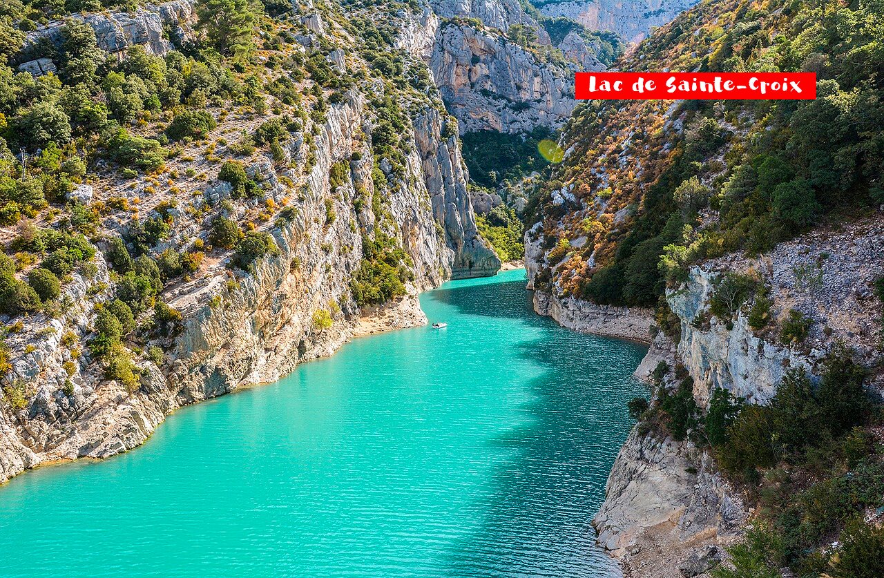 Lago de Sainte-Croix y Gargantas del Verdon, lugar hermoso para visitar en Provenza.
