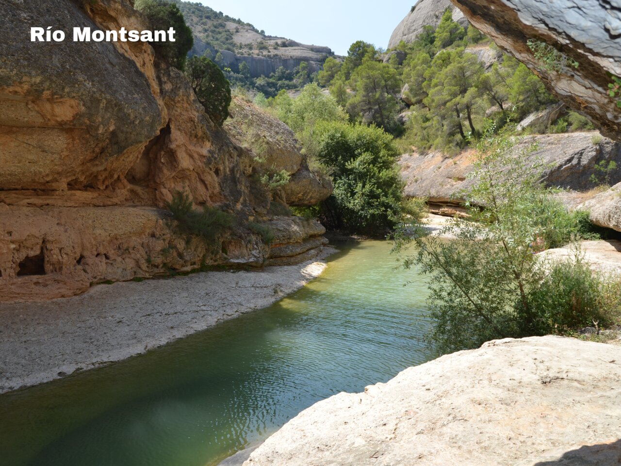 R�o Montsant, paraje natural para visitar cerca de Vilanova de Prades.