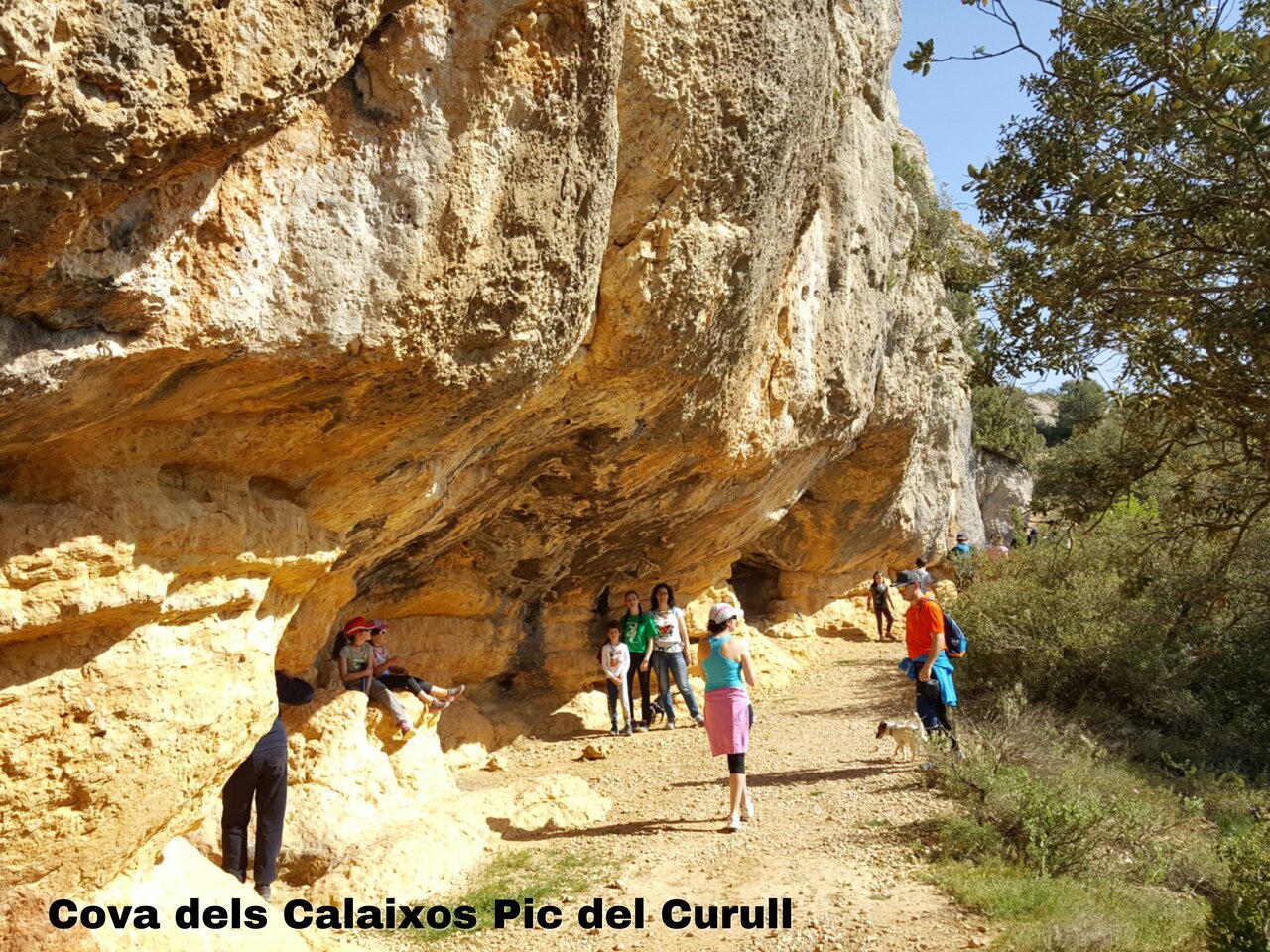 Cueva natural Cova dels Calaixos, lugar para visitar cerca de Vilanova de Prades.