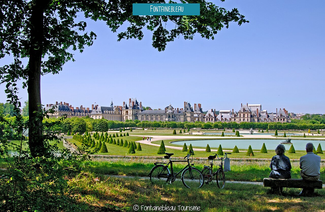Castillo de Fontainebleau y sus jardines, sitio hist�rico para visitar en Seine-et-Marne.