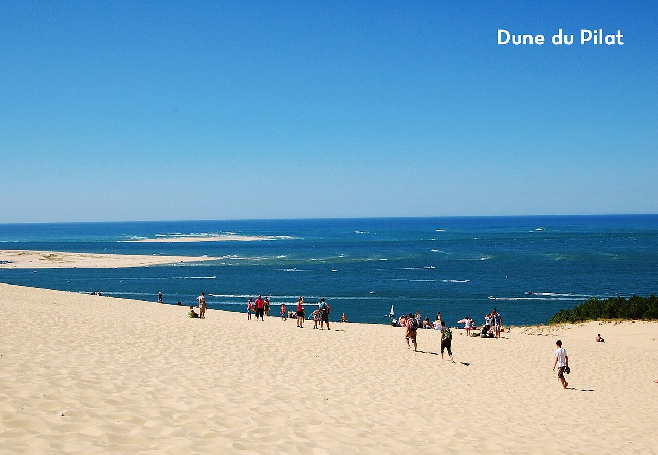 Duna de Pilat, sitio natural ic�nico cerca de Arcachon, Gironda para visitar.