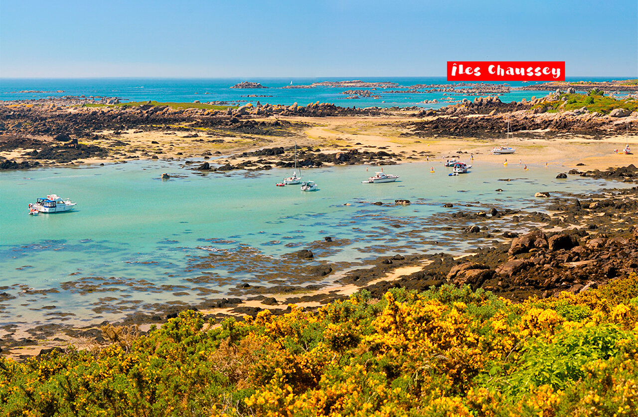 Islas Chausey, archipi�lago rocoso y playas de arena en Normand�a.