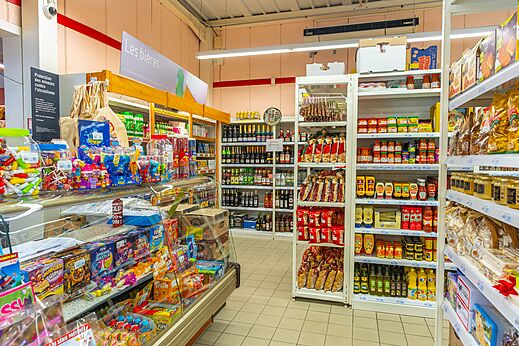 Tienda de comestibles, alimentos, bebidas en el camping CAPFUN Sagittaire en VINSOBRES (26).