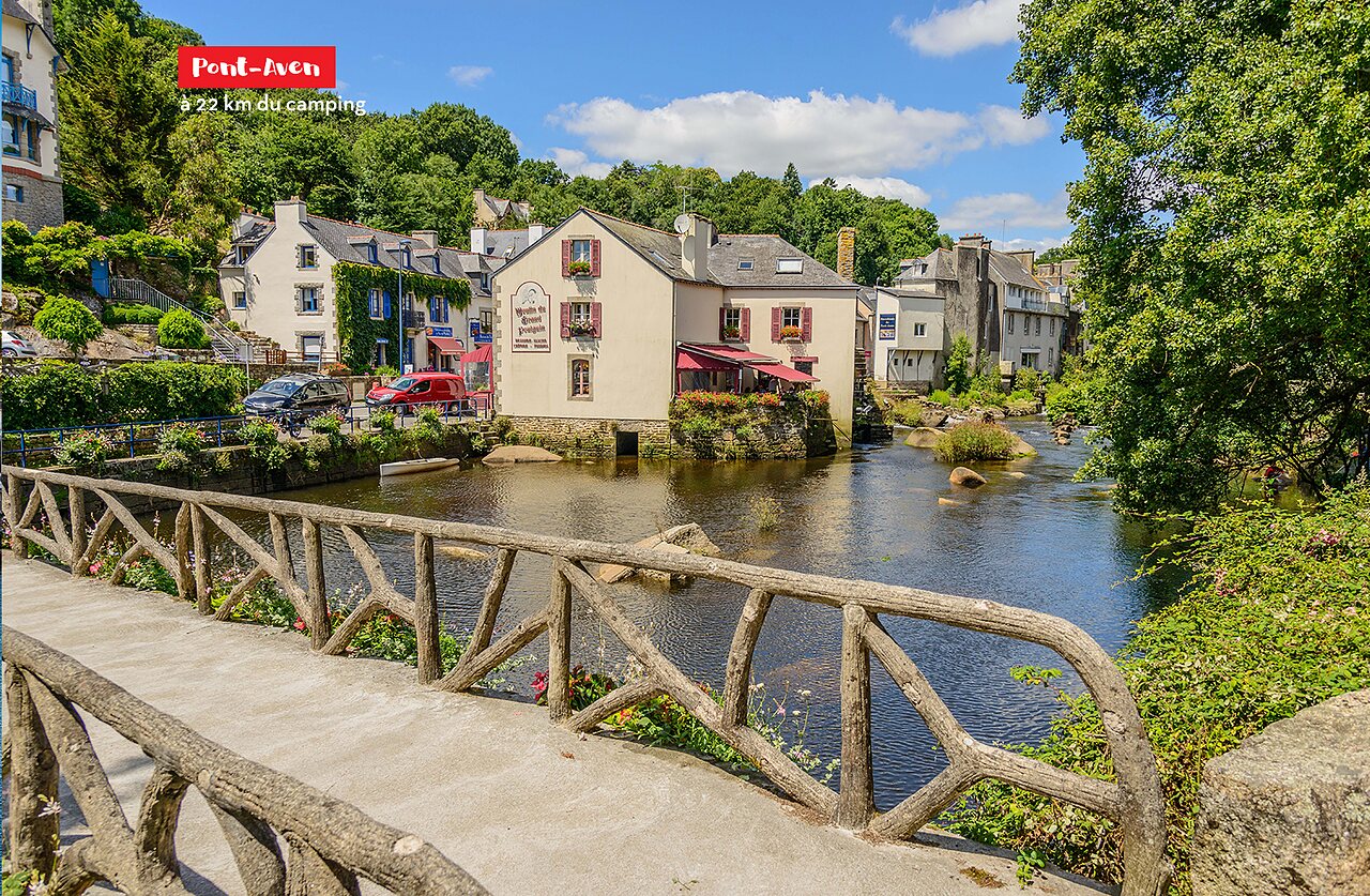 Pont-Aven, encantadora ciudad de artistas en Breta�a, cerca del camping.