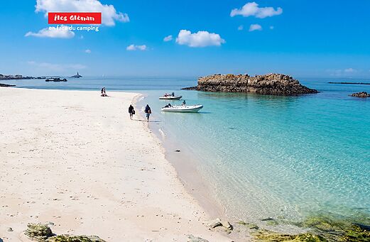 Playa paradis�aca de las islas Gl�nan, lugar para visitar cerca de La For�t-Fouesnant.