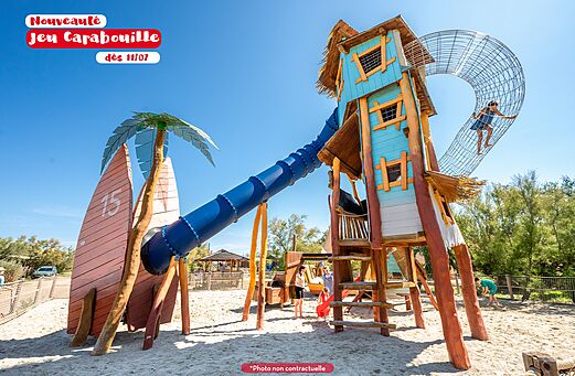 Juego Carabouille, tobogán en camping CAPFUN Treumal en Platja d'Aro (17).