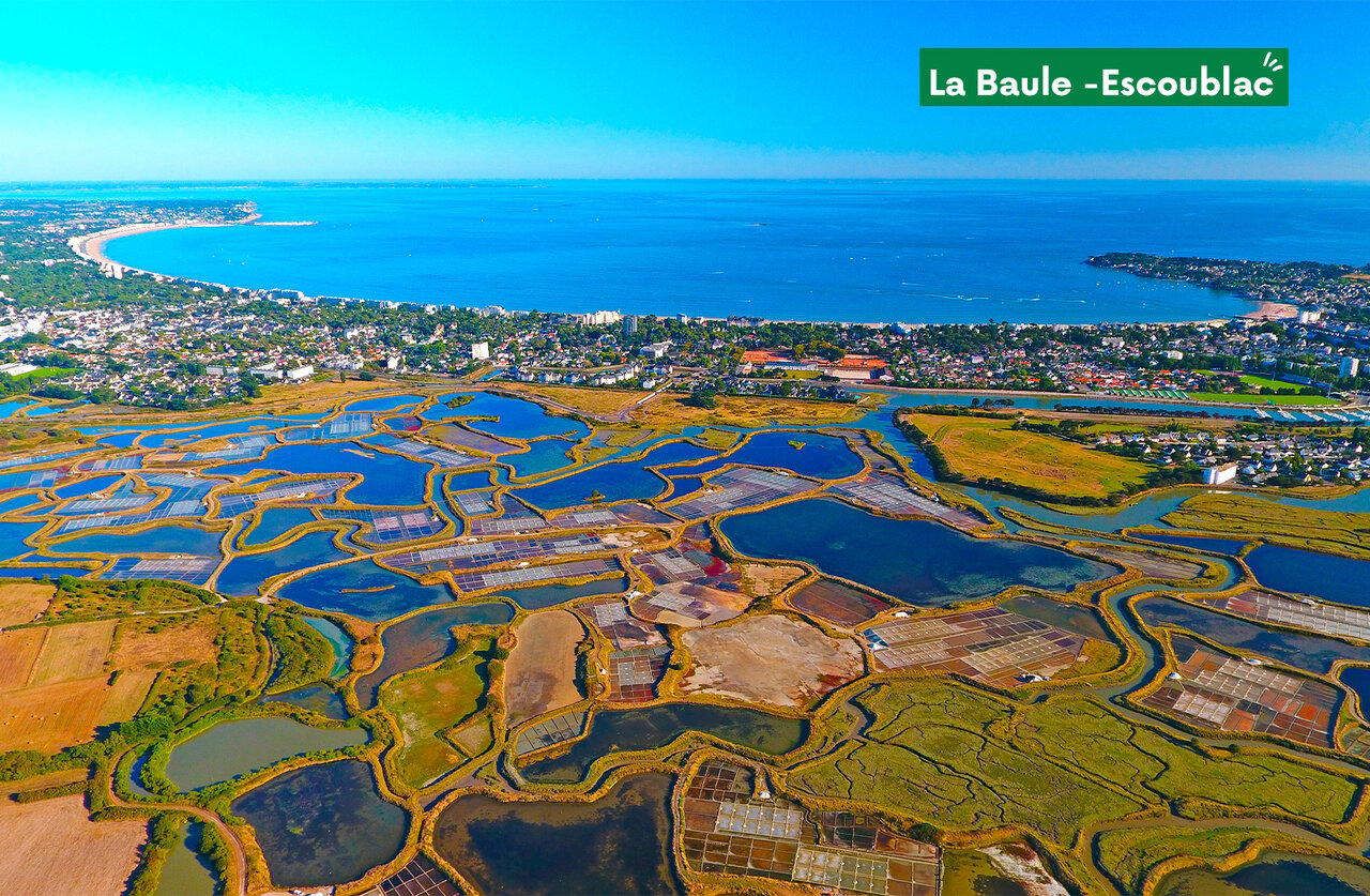 Salinas y playa de La Baule-Escoublac, un hermoso lugar para visitar.