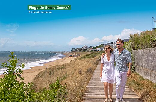 Playa de Bonne-Source en Pornichet, Loira Atlántico, lugar para visitar cerca.